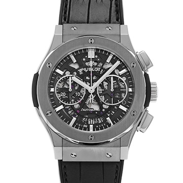 ウブロ クラシック・フュージョン アエロ・フュージョン チタニウム  525.NX.0170.LR スケルトン メンズ 時計 【中古】【wristwatch】