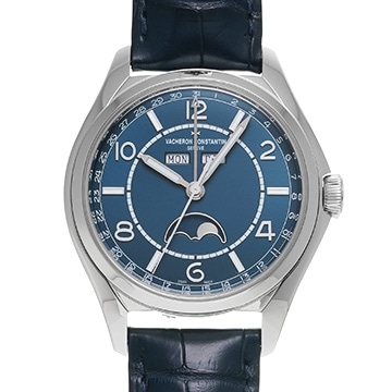 ヴァシュロン コンスタンタン フィフティーシックス コンプリートカレンダー 4000E/000A-B548 ペトロールブルー メンズ 時計 【中古】【wristwatch】