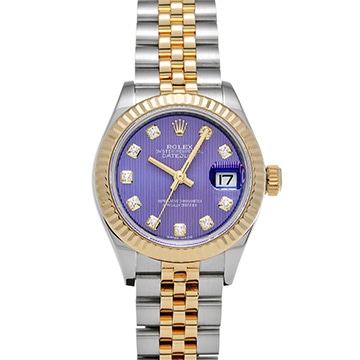 ロレックス レディ デイトジャスト 28 279173G ラベンダータペストリー/ダイヤモンド レディース 時計 【中古】【wristwatch】
