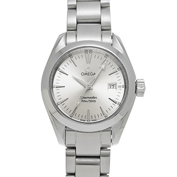 オメガ シーマスター アクアテラ クォーツ 2577.30 シルバー レディース 時計 【中古】【wristwatch】