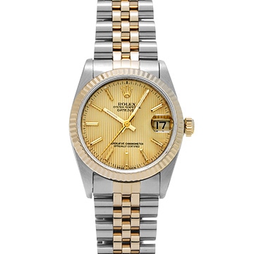 ロレックス デイトジャスト 68273 シャンパンタペストリー ユニセックス 時計 【中古】【wristwatch】
