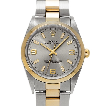 ロレックス オイスターパーペチュアル 14203 グレー メンズ 時計 【中古】【wristwatch】