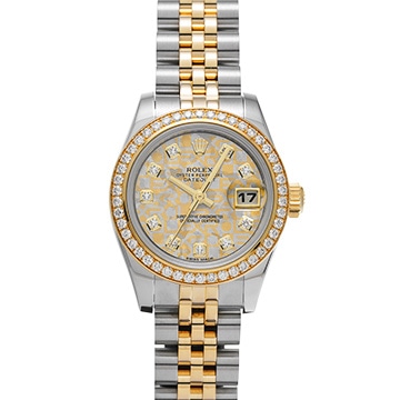 ロレックス レディ デイトジャスト 179383G ゴールドクリスタル/ダイヤモンド レディース 時計 【中古】【wristwatch】