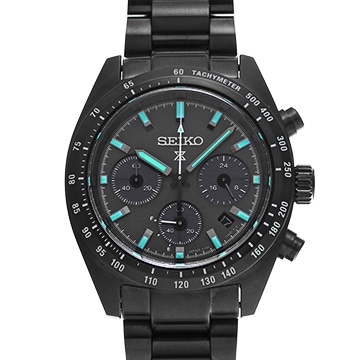 セイコー プロスペックス スピードタイマー ソーラークロノグラフ SBDL103 ブラック メンズ 時計 【中古】【wristwatch】
