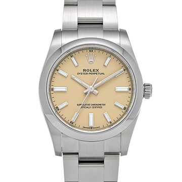 ロレックス オイスターパーペチュアル 34 124200 ベージュ ユニセックス 時計 【未使用】【wristwatch】