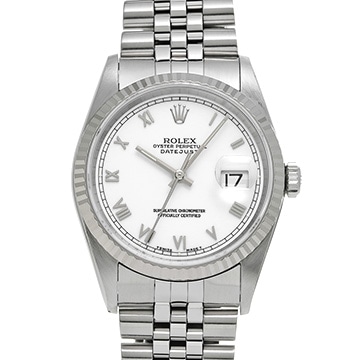 ロレックス デイトジャスト 16234 ホワイト メンズ 時計 【中古】【wristwatch】