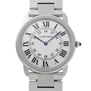 カルティエ ロンドソロ  LM W6701005 シルバー メンズ 時計 【中古】【wristwatch】