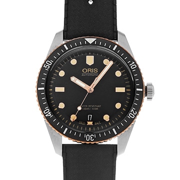 オリス ダイバーズ 65 01 733 7707 4354-07 4 20 18 ブラック メンズ 時計 【中古】【wristwatch】