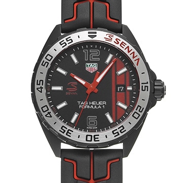 タグ ホイヤー フォーミュラ1 アイルトン・セナ WAZ1014.FT8027 ブラック メンズ 時計 【中古】【wristwatch】