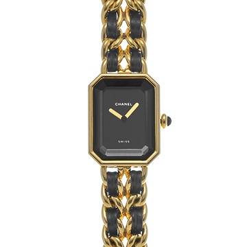 シャネル プルミエール S H0001 ブラック レディース 時計 【中古】【wristwatch】