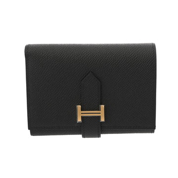 エルメス ベアン コンビネ ブラック ヴォーエプソン レディース 財布 【中古】【purse】