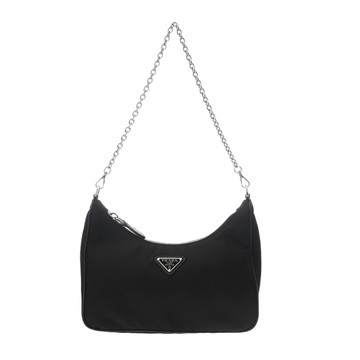 プラダ Re-Edition 2005 バッグ ブラック 1BH204 サフィアーノレザー/Re-Nylon レディース バッグ 【中古】【bag】