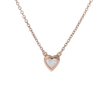 ティファニー バイザヤード ハート ネックレス ゴールド K18ピンクゴールド PG レディース ジュエリー 【中古】【jewelry】