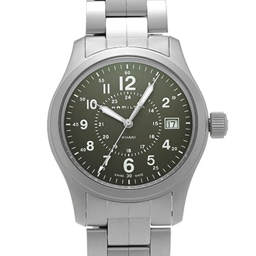 ハミルトン カーキ フィールド クォーツ H68201063 グリーン メンズ 時計 【中古】【wristwatch】