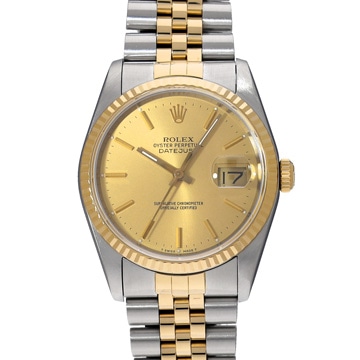 ロレックス デイトジャスト 16233 シャンパン メンズ 時計 【中古】【wristwatch】