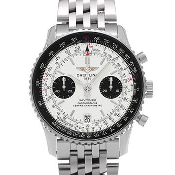 ブライトリング ナビタイマー 05 A233G05NP シルバー/ブラック メンズ 時計 【中古】【wristwatch】