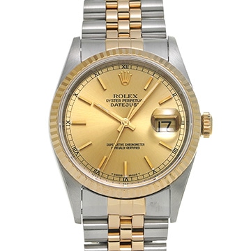 ロレックス デイトジャスト 16233 シャンパン メンズ 時計 【中古】【wristwatch】