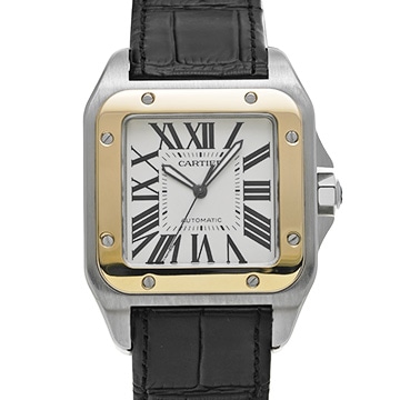 カルティエ サントス 100 MM W20072X7 シルバー ユニセックス 時計 【中古】【wristwatch】
