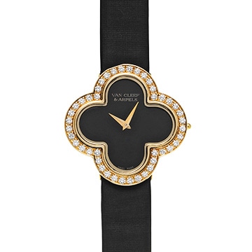ヴァン クリーフ&アーペル ヴィンテージ アルハンブラ ウォッチ VCARN5HZ00 ブラック レディース 時計 【中古】【wristwatch】