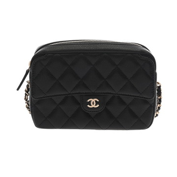 シャネル マトラッセ チェーンクラッチ ブラック AP4425 グレインドカーフスキン レディース バッグ 【未使用】【bag】