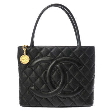 シャネル マトラッセ 復刻トート ブラック A01804 キャビアスキン レディース バッグ 【中古】【bag】