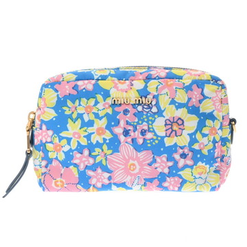 ミュウミュウ ポーチ マルチカラー 5NE458 ナイロン レディース 【中古】【bag】