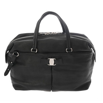 サルヴァトーレ フェラガモ 2way ハンドバッグ ブラック カーフ レディース バッグ 【中古】【bag】