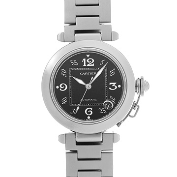 カルティエ パシャC W31043M7 ブラック ユニセックス 時計 【中古】【wristwatch】