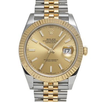 ロレックス デイトジャスト 41 126333 シャンパン メンズ 時計 【中古】【wristwatch】