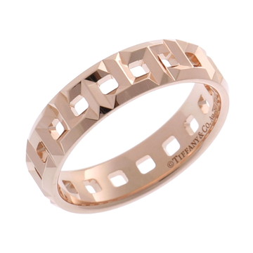 ティファニー Tトゥルー ワイド リング ゴールド K18ピンクゴールド PG レディース ジュエリー 【中古】【jewelry】