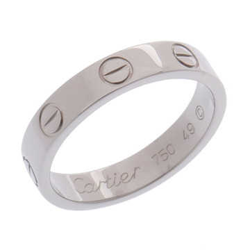 カルティエ ミニラブリング #49 シルバー K18ホワイトゴールド WG レディース ジュエリー 【中古】【jewelry】