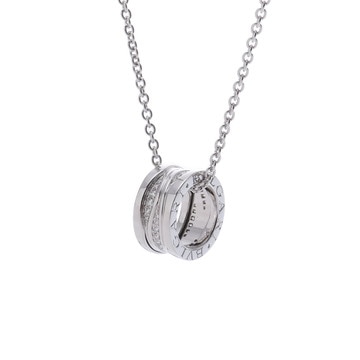 ブルガリ B-ZERO1 レジェンド ネックレス シルバー 355061 K18ホワイトゴールド WG レディース ジュエリー 【中古】【jewelry】