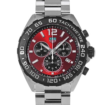 タグ ホイヤー フォーミュラ1 クロノグラフ CAZ101AN.BA0842 レッド メンズ 時計 【中古】【wristwatch】