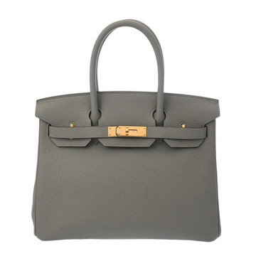 エルメス バーキン 30 ブルーグラシエ トゴ レディース バッグ 【中古】【bag】