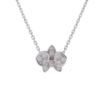 カルティエ カレス ドルキデ パル ネックレス シルバー K18ホワイトゴールド WG レディース ジュエリー 【中古】【jewelry】