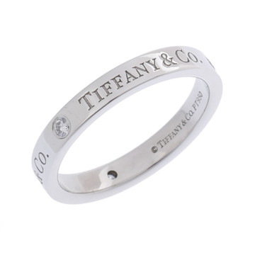 ティファニー フラットバンド リング 3PD シルバー Pt950プラチナ レディース ジュエリー 【中古】【jewelry】