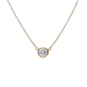 ティファニー バイザヤード ネックレス ゴールド K18イエローゴールド YG レディース ジュエリー 【中古】【jewelry】
