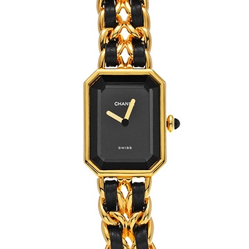 シャネル プルミエール S H0001 ブラック レディース 時計 【中古】【wristwatch】