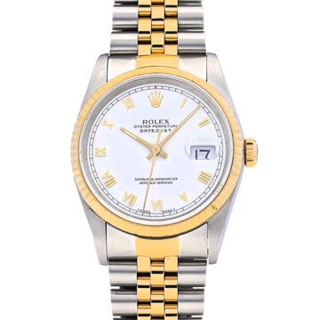 ロレックス デイトジャスト 16233 ホワイト メンズ 時計 【中古】【wristwatch】