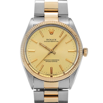 ロレックス オイスターパーペチュアル 1005 シャンパン メンズ 時計 【中古】【wristwatch】