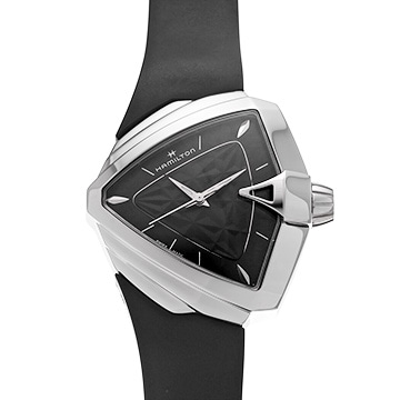 ハミルトン ベンチュラ S H24251330 ブラック メンズ 時計 【中古】【wristwatch】