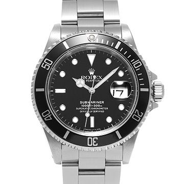 ロレックス サブマリーナ デイト 16610 ブラック メンズ 時計 【中古】【wristwatch】