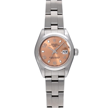 ロレックス オイスターパーペチュアル デイト 79160 ピンク レディース 時計 【中古】【wristwatch】