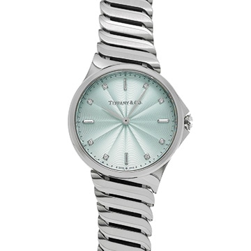 ティファニー メトロ 2ハンド 60874816 ティファニーブルー/ダイヤモンド レディース 時計 【中古】【wristwatch】