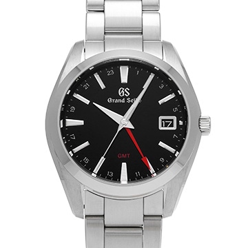 グランドセイコー ヘリテージコレクション クォーツ GMT SBGN013 ブラック メンズ 時計 【中古】【wristwatch】
