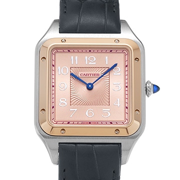 カルティエ サントス デュモン  XL W2SA0025 ピンク メンズ 時計 【中古】【wristwatch】