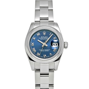 ロレックス デイトジャスト 26 179160 ブルー レディース 時計 【中古】【wristwatch】