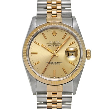 ロレックス デイトジャスト 16233 シャンパン メンズ 時計 【中古】【wristwatch】