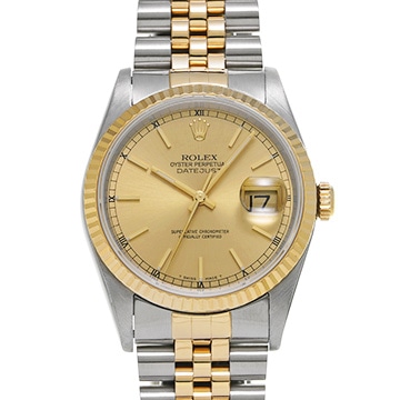 ロレックス デイトジャスト 16233 シャンパン メンズ 時計 【中古】【wristwatch】