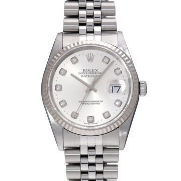 ロレックス デイトジャスト 16234G シルバー/ダイヤモンド メンズ 時計 【中古】【wristwatch】